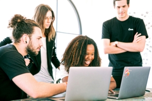 Cloud HRMS system improving business efficiency and HR management.